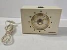 Vintage Rca Victor 2-C 512 Telechron Radio Alarm Clock Cream Works Read. Fixed Price $49.99.