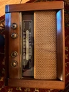 1949 Philco Model 49-909 Tabletop Tube Radio In Solid Wood Case. Knobs Across.... Fixed Price $250.00.