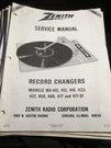 Large Lot Of Zenith Radio Corporation Manuals And Loose Category Papers BBA-42. Fixed Price $52.50.