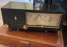 1959 Zenith Clock Radio Model B624 -working. Fixed Price $38.87.