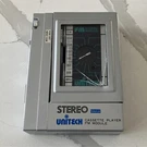 Unitech IS-113F Portable Cassette Player Fm Radio Metal Silver Headphone Jack. Fixed Price $34.00.
