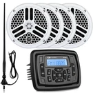 Marine Stereo Bluetooth System Boat Am Fm Radio Kit W/ Speaker 240W For Atv Utv. Fixed Price $179.99.