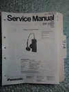 Panasonic RF-H20 Service Manual Original Repair Book Stereo Headphones Radio. Fixed Price $19.98.