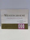 Vintage Circa 1960 Owner's Guide Westinghouse Radio Clock For Model H816L5. Fixed Price $10.00.
