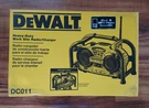 Rare New Dewalt DC011 Heavy-duty Work Site Radio/charger Am/fm/aux 7.2V 18V. Fixed Price $295.00.