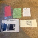 Vintage Original Sony Solid State Am/fm 8F-58W Instructions Warranty Card Papers. Fixed Price $29.99.