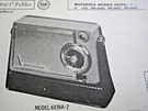 Motorola 6X29A, 6X29A-1, & 6X29A-2 Transistor Radio Photofact. Fixed Price $6.50.