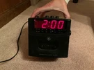 Ge Alarm Clock Am/fm Radio And Cassette Player Model 7-4905A. Fixed Price $25.00.