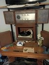 Vintage Rare T-1500A Tube Radio Amp Walnut Console Table Stereophonic. Fixed Price $200.00.