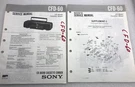 Original Oem Sony CFD-60 Repair Service Manual Cd Radio Cassette Corder 1989. Fixed Price $16.99.