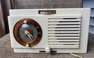 Vintage General Electric Am Tube Alarm Clock Radio Model 62 White Red Read. Fixed Price $59.00.