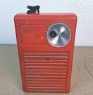 Vintage Kmart Solid State Am Pocket Radio Red Works. Fixed Price $13.25.