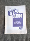 Vtg. The Abcs Of Radio By General Electric Company 1943 Minor Stain To Cover. Fixed Price $9.24.