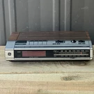 Vintage General Electric Am/fm Clock Radio Alarm 7-4634B Brown Tested Works. Fixed Price $21.41.