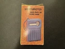 Westminster Solid State Am Pocket Radio Model 768 New Box!. Fixed Price $24.00.