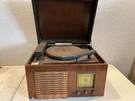 Federal Tabletop Radio Record Player Phonograph Combo Mid-century Wood. Fixed Price $149.99.