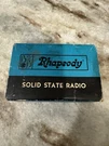 Vintage Rhapsody Solid State Radio Model RY650. Fixed Price $49.00.