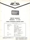 Panasonic Service Manual For T-50 6 Xistor Portable Radio. Fixed Price $22.99.