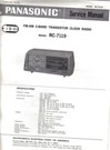 Panasonic Service Manual RC-7247 (scanned Pdf E-format). Fixed Price $16.99.