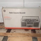 Ge 3-5452 Am/fm Stereo Radio Cassette Player/recorder Black Headphone Jack Mic. Fixed Price $98.95.