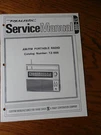 Realistic 12-666 Am Fm Portable Radio Service Manual. Fixed Price $13.50.