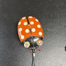 Vintage Stewart Orange Ladybug Am Radio Not Working. Fixed Price $15.37.