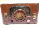 1942, Vintage, Zenith 6D630, Vacuum Tube, Consoltone, With Boomerang Dial. Fixed Price $103.00.
