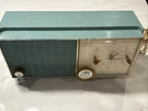 Vintage Rca Victor Am Alarm Clock Radio 1960'S Model Rgd 19G Slate Blue. Fixed Price $60.00.