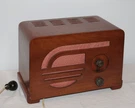Philco Model 37-602 Wood 5 Tube Am Radio Tabletop Art Deco 1937. Fixed Price $110.00.