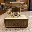 Deco-tel French Provincial Style Gold Brass Rotary Phone Model D-BM1211W Vintage. Fixed Price $60.00.