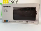 Sony ICF-306 Portable Am/fm Radio W/ Carrying Handle Battery Powered New Box. Fixed Price $61.70.