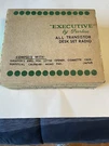 Vintage Executive By Peerless 8 Transistor Desk Radio Set Nib. Fixed Price $66.50.