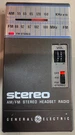 Tested Works Vintage 7-1610A Am/fm Stereo Headset Radio General Electric. Fixed Price $14.95.