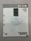 Sony ICF-S11 Original Service Manual Free Shipping. Fixed Price $14.00.