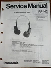 Panasonic RF-H2 Service Manual Radio Original. Fixed Price $24.99.
