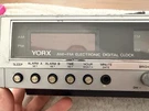Yorx R5146 Digital Clock Radio Am/fm Dual Alarm Woodgrain Vintage Retro. Fixed Price $15.00.