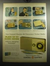 1957 General Electric Advertisement All-transistor Pocket Radio P715, P711. Fixed Price $17.99.