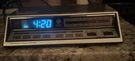 General Electric 7-4663A Electronic Touch Am/fm Alarm Clock Radio Vtg Works. Fixed Price $44.56.