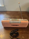 Sharp QT-50 Cassette Player Radio Peach Vintage 1980S Stranger Things Rare. Fixed Price $250.00.
