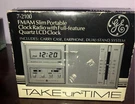 Vintage General Electric 7-2100A Portable Clock Am Fm Pocket Radio Hong Kong. Fixed Price $22.49.