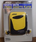Sports Am/fm Stereo Radio Cassette Player ATC-86GP Yellow Vintage Brand New Nos. Fixed Price $78.89.