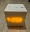 Sony White Cube Alarm Clock (ICF-C1) Am/fm Radio Lcd Digital Display Tested. Fixed Price $29.95.