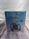 Vintage Am/fm Pocket Radio Led Indicator Hi Fi Headphones DO-10H Works Great. Fixed Price $29.25.