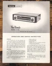 Harman Kardon T-120 The Rondo Tuner Service Manual *original*. Fixed Price $19.97.