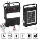 Solar Powered Emergency Radio Flashlight Am Fm Sw Bluetooth Bank Charger. Fixed Price $37.99.