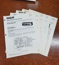 1975 Oem Rca Service Data Manuals - Multiple Models Available RWS457 CTC81B. Fixed Price $8.95.