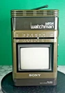 Sony Mega Watchman FD-500 Vintage B&w Tv Am/fm Radio Green Olive Drab 1989. Fixed Price $35.00.