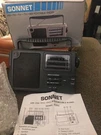 Sonnet Portable Radio Am Fm TV1 TV2 Wb Model R-3312ANTENNA Earphone Jackvtge New. Fixed Price $23.00.