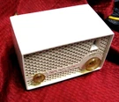 Rare Fm Only White Retro Vintage 1950S Emerson Model 930 Tube Radio Works. Fixed Price $99.99.