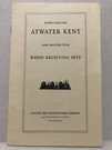 Rare 1929 (reprint) Instructions For Atwater Kent Open Mounted Style Radios. Fixed Price $29.95.
